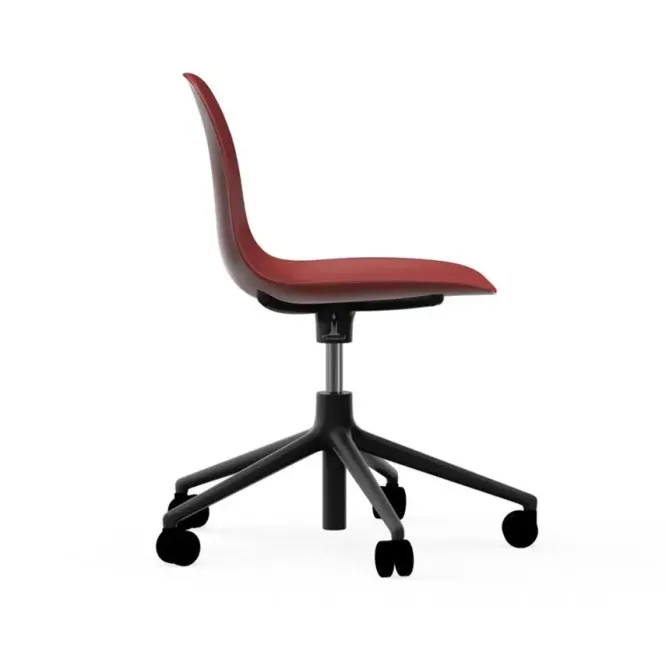 Krzesło Biurowe Form Czerwone Czarna Podstawa Normann Copenhagen