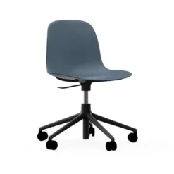 Krzesło Biurowe Form Niebieskie Czarna Podstawa Normann Copenhagen