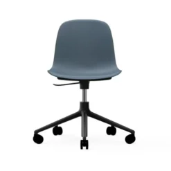 Krzesło Biurowe Form Niebieskie Czarna Podstawa Normann Copenhagen