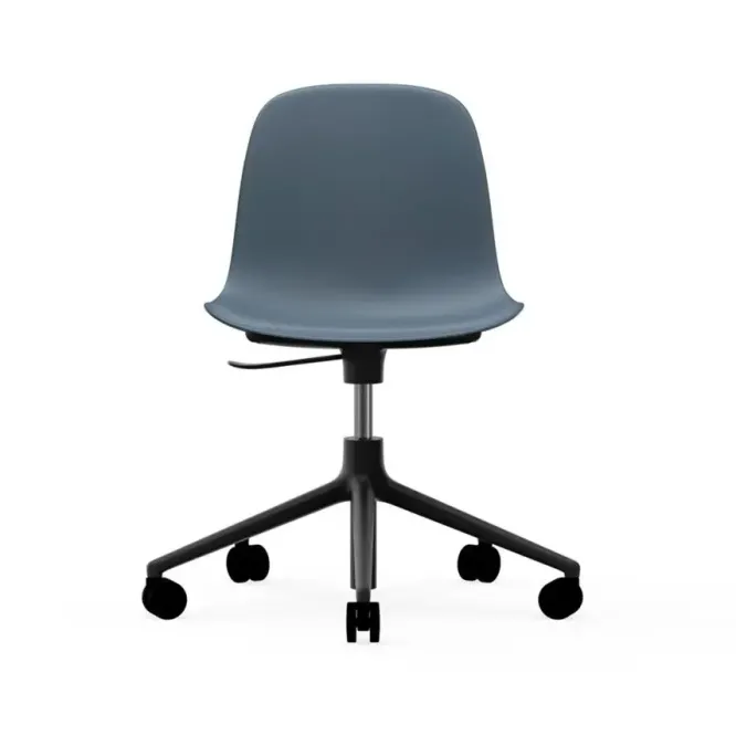 Krzesło Biurowe Form Niebieskie Czarna Podstawa Normann Copenhagen