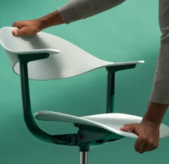 Krzesło Biurowe Mynt Plastic - Jasnoszare Vitra