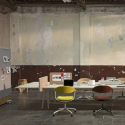 Krzesło Biurowe Mynt Plywood - Czarne Vitra