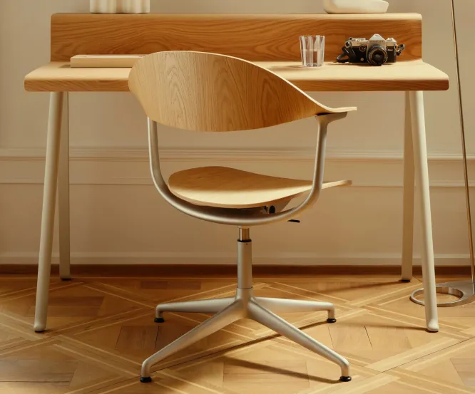 Krzesło Biurowe Mynt Plywood - Czarne Vitra