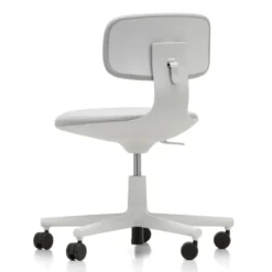 Krzesło Biurowe Rookie Tkanina Plano Cream White - Podstawa Jasnoszara Vitra