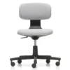 Krzesło Biurowe Rookie Tkanina Plano Cream White - Podstawa Czarna Vitra