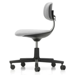 Krzesło Biurowe Rookie Tkanina Plano Cream White - Podstawa Czarna Vitra
