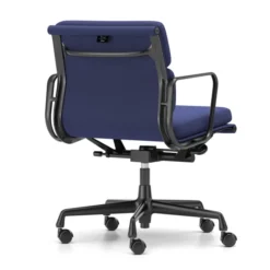 Krzesło Biurowe Soft Pad Ea 217 Tkanina Track Blue - Podstawa Czarna Vitra