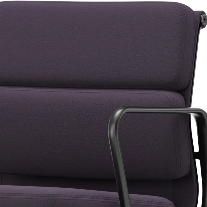 Krzesło Biurowe Soft Pad Ea 217 Tkanina Track Chestnut - Podstawa Czarna Vitra