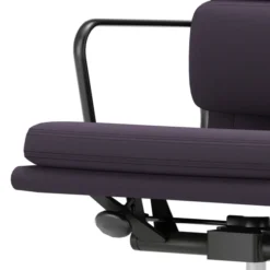 Krzesło Biurowe Soft Pad Ea 217 Tkanina Track Chestnut - Podstawa Czarna Vitra