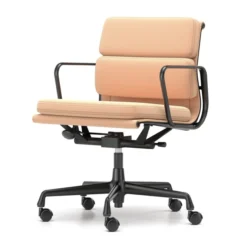 Krzesło Biurowe Soft Pad Ea 217 Tkanina Track Pink - Podstawa Czarna Vitra