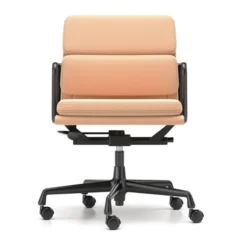 Krzesło Biurowe Soft Pad Ea 217 Tkanina Track Pink - Podstawa Czarna Vitra