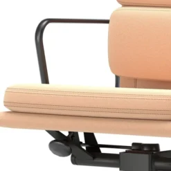 Krzesło Biurowe Soft Pad Ea 217 Tkanina Track Pink - Podstawa Czarna Vitra