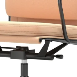 Krzesło Biurowe Soft Pad Ea 217 Tkanina Track Pink - Podstawa Czarna Vitra