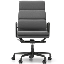 Krzesło Biurowe Soft Pad Ea 219 Tkanina Reed Green - Podstawa Czarna Vitra