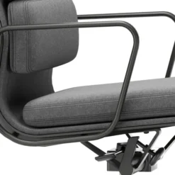 Krzesło Biurowe Soft Pad Ea 219 Tkanina Reed Green - Podstawa Czarna Vitra
