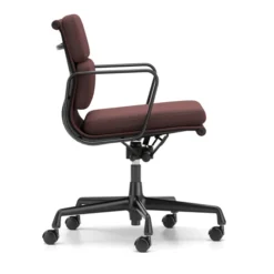 Krzesło Biurowe Soft Pad Ea 217 Tkanina Track Dark Red - Podstawa Czarna Vitra