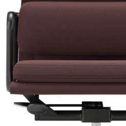 Krzesło Biurowe Soft Pad Ea 217 Tkanina Track Dark Red - Podstawa Czarna Vitra