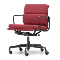 Krzesło Biurowe Soft Pad Ea 217 Tkanina Track Magenta - Podstawa Czarna Vitra