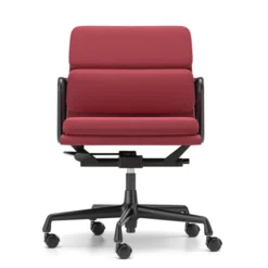 Krzesło Biurowe Soft Pad Ea 217 Tkanina Track Magenta - Podstawa Czarna Vitra