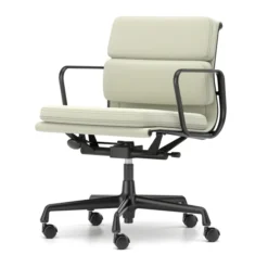 Krzesło Biurowe Soft Pad Ea 217 Tkanina Track Soft Mint - Podstawa Czarna Vitra
