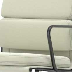 Krzesło Biurowe Soft Pad Ea 217 Tkanina Track Soft Mint - Podstawa Czarna Vitra
