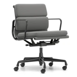 Krzesło Biurowe Soft Pad Ea 217 Tkanina Track Grey - Podstawa Czarna Vitra
