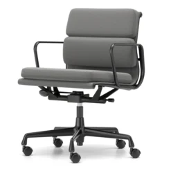 Krzesło Biurowe Soft Pad Ea 217 Tkanina Track Grey - Podstawa Czarna Vitra