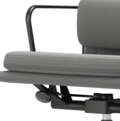 Krzesło Biurowe Soft Pad Ea 217 Tkanina Track Grey - Podstawa Czarna Vitra