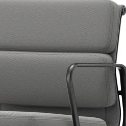 Krzesło Biurowe Soft Pad Ea 217 Tkanina Track Grey - Podstawa Czarna Vitra