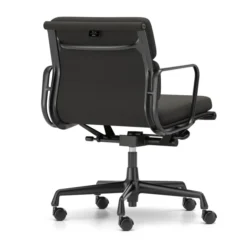 Krzesło Biurowe Soft Pad Ea 217 Tkanina Track Nero - Podstawa Czarna Vitra
