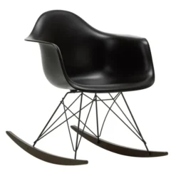Krzesło Bujane Eames Rar Czarne - Grafitowa Podstawa Vitra