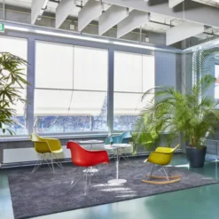 Krzesło Bujane Eames Rar Czarne - Grafitowa Podstawa Vitra