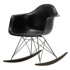 Krzesło Bujane Eames Rar Czarne - Grafitowa Podstawa Vitra