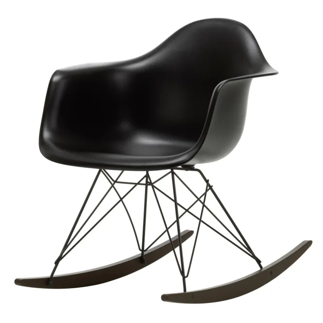 Krzesło Bujane Eames Rar Czarne - Grafitowa Podstawa Vitra
