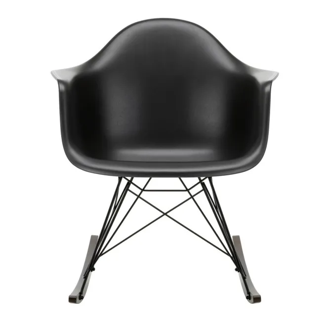 Krzesło Bujane Eames Rar Czarne - Grafitowa Podstawa Vitra