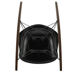 Krzesło Bujane Eames Rar Czarne - Grafitowa Podstawa Vitra