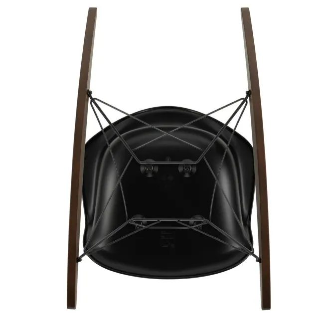 Krzesło Bujane Eames Rar Czarne - Grafitowa Podstawa Vitra