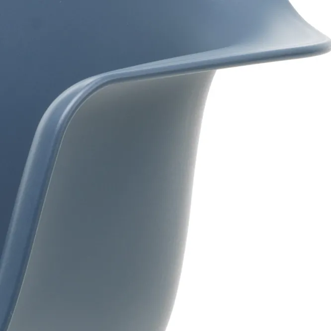 Krzesło Bujane Eames Rar Niebieskie - Biała Podstawa Vitra