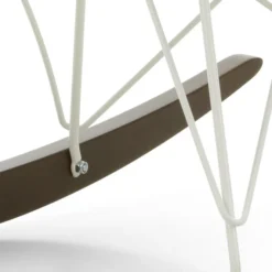 Krzesło Bujane Eames Rar Niebieskie - Biała Podstawa Vitra