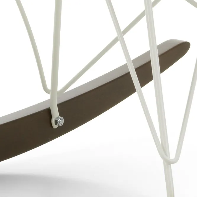 Krzesło Bujane Eames Rar Niebieskie - Biała Podstawa Vitra