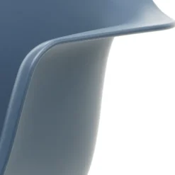 Krzesło Bujane Eames Rar Niebieskie - Chromowana Podstawa Vitra