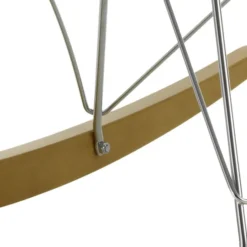 Krzesło Bujane Eames Rar Pomarańczowe - Chromowana Podstawa Vitra