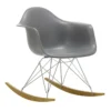 Krzesło Bujane Eames Rar Szare - Chromowana Podstawa Vitra