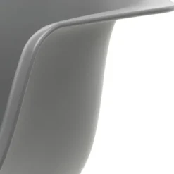 Krzesło Bujane Eames Rar Szare - Chromowana Podstawa Vitra