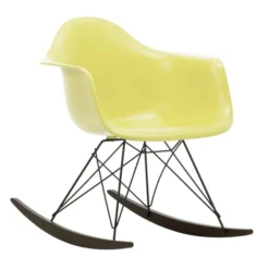Krzesło Bujane Eames Rar Żółte - Grafitowa Podstawa Vitra