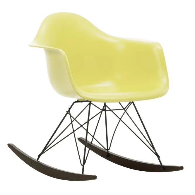 Krzesło Bujane Eames Rar Żółte - Grafitowa Podstawa Vitra