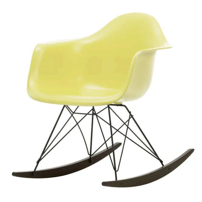 Krzesło Bujane Eames Rar Żółte - Grafitowa Podstawa Vitra