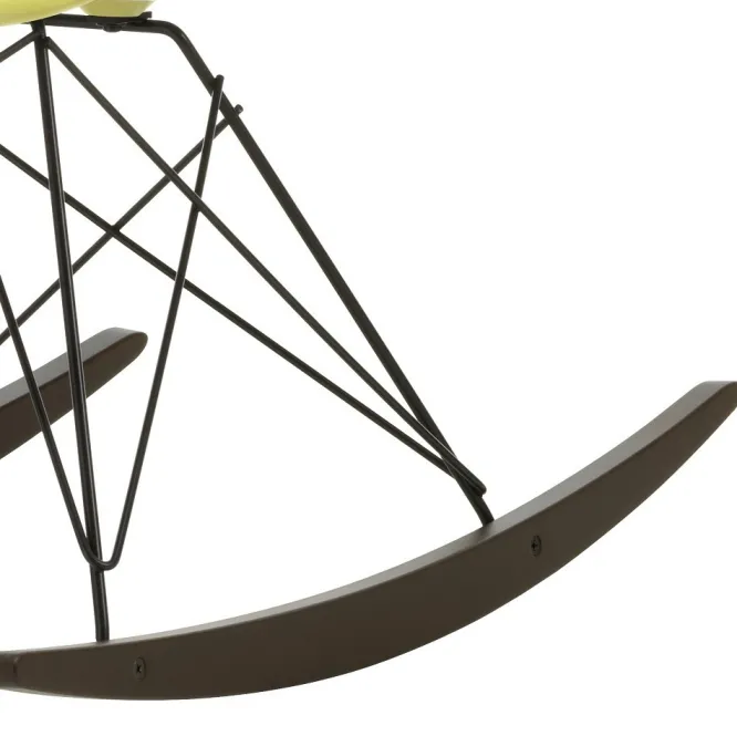 Krzesło Bujane Eames Rar Żółte - Grafitowa Podstawa Vitra