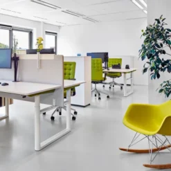 Krzesło Bujane Eames Rar Żółte - Grafitowa Podstawa Vitra
