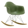 Krzesło Bujane Eames Rar Zielone - Chromowana Podstawa Vitra